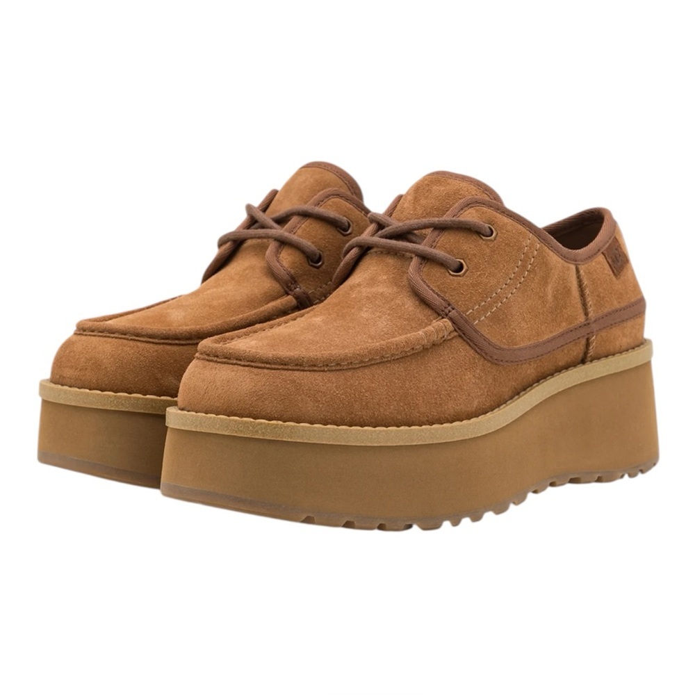 UGG CITYFUNC SHOE - Casual lace-ups - chestnut